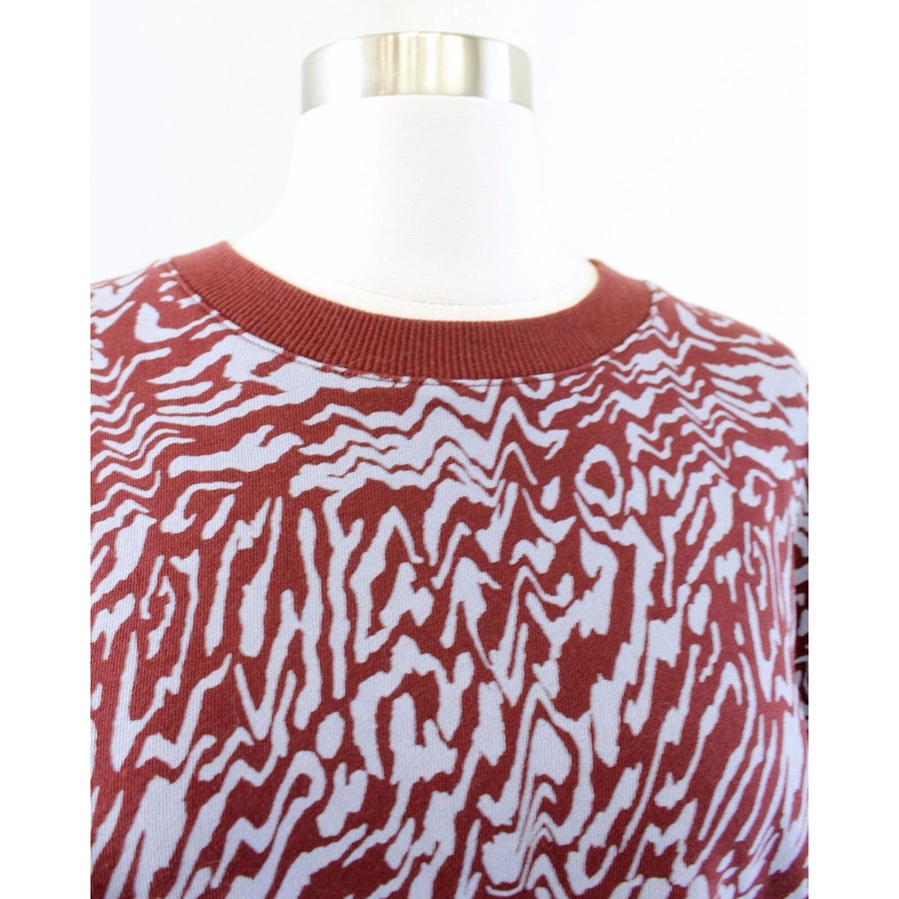 Madewell Resourced Oversized Sweatshirt Sweater in Tigerized Print Size M Tiger - Picture 4 of 7
